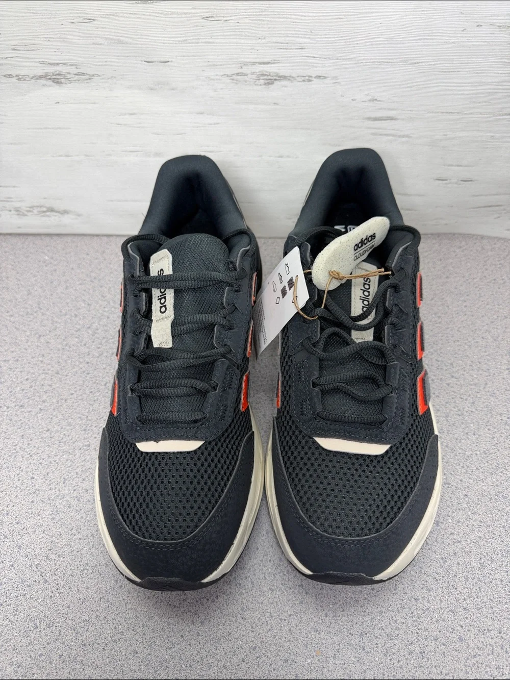 adidas Black Sneakers with Red and Cream Accents